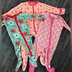 Set of 3 Bamboo Onesies size 3-6 months and 6-9 months